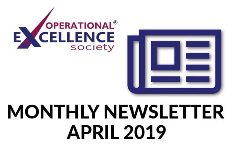 Operational Excellence by Design eNewsletter – April 2019