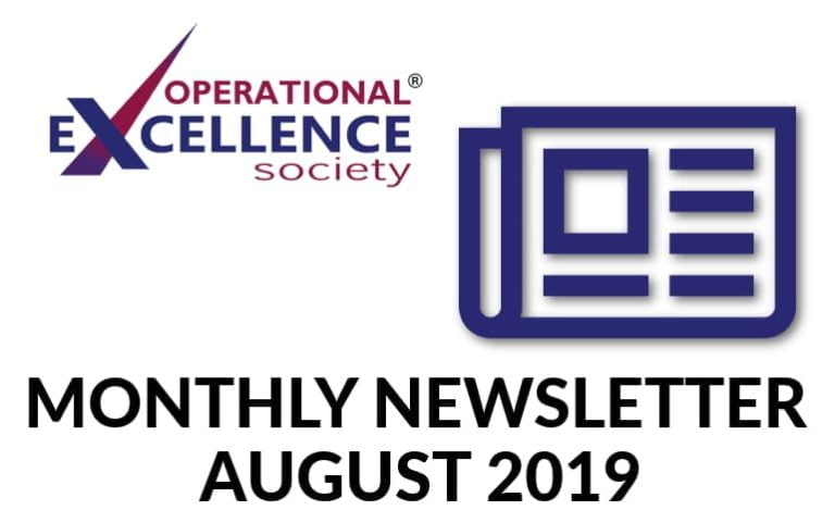 Operational Excellence by Design eNewsletter – August 2019