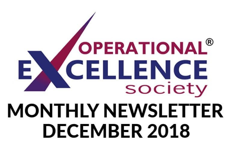 Operational Excellence by Design eNewsletter – December 2018