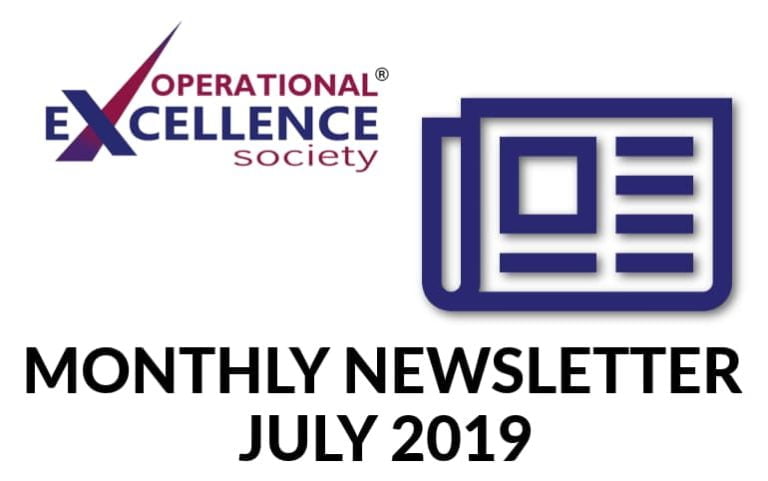 Operational Excellence by Design eNewsletter – July 2019