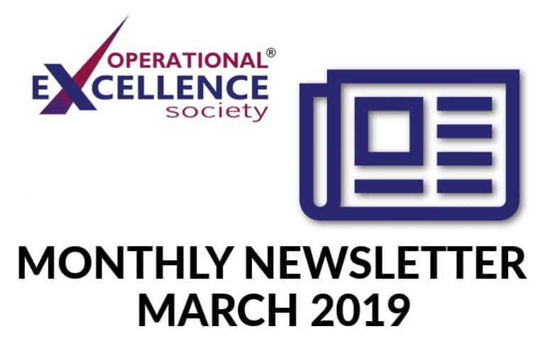 Operational Excellence by Design eNewsletter – March 2019