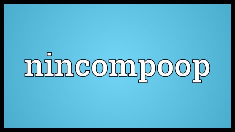 nincompoop