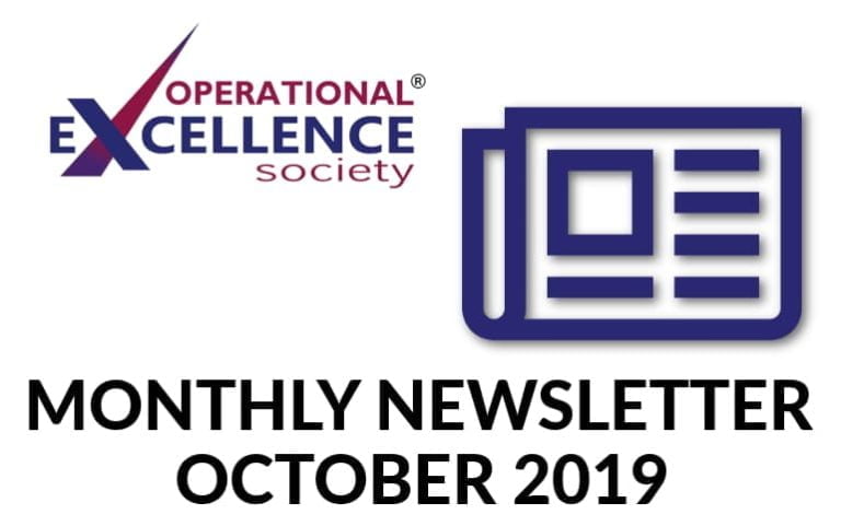 Operational Excellence by Design eNewsletter – October 2019