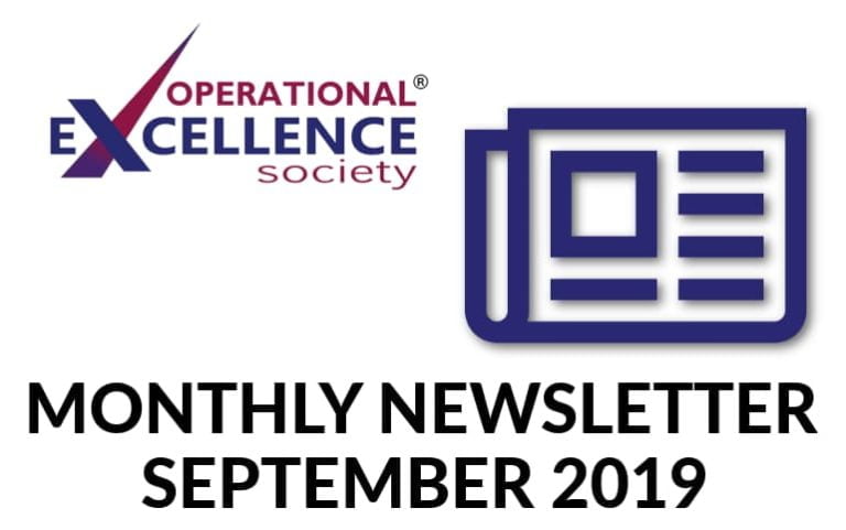 Operational Excellence by Design eNewsletter – September 2019