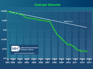 Graph of Cost per Genome